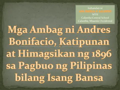 Mga Karanasan ni Andres Bonifacio
