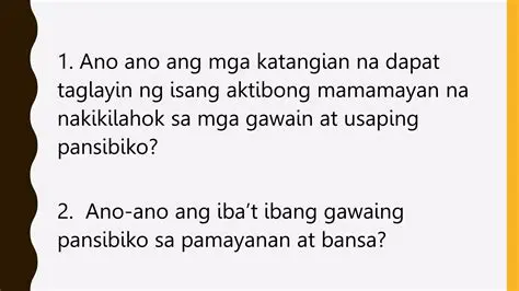 Mga Karanasan sa Aktibong Pakikilahok