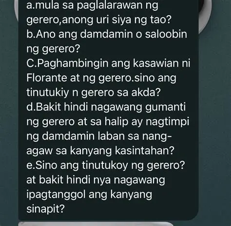 Mga Katangian ng Hinagpis ng Gerero