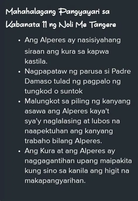 Mga Mahahalagang Detalye ng Kabanata 8