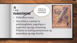 Mga Panimulang Katangian ng Filibustero