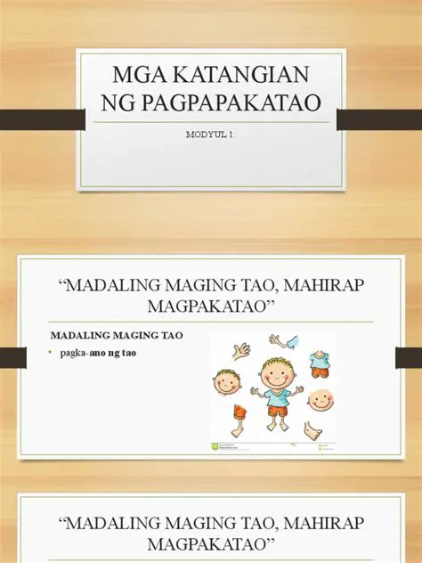 Mga Salita ng Pagpapakatao