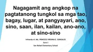 Mga Sumbong sa mga Pagtatanong at Sagot