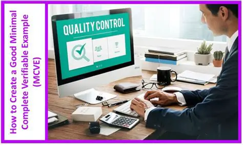 Minimal Complete Verifiable Example