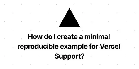 Minimal Reproducible Example