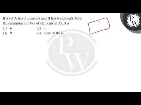 Minimum Number of Elements in AUB