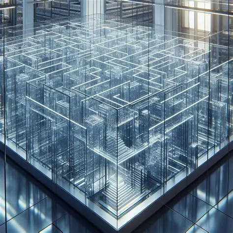 Mirrored and glass labyrinth