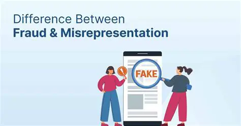 Misrepresentation or fraud