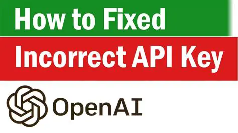 Missing or Incorrect API Key
