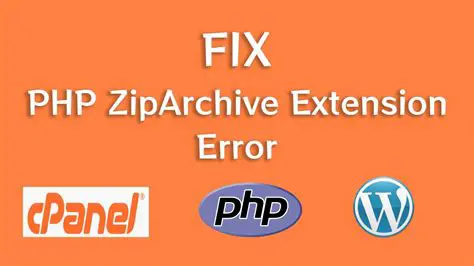 Missing PHP ZipArchive extension