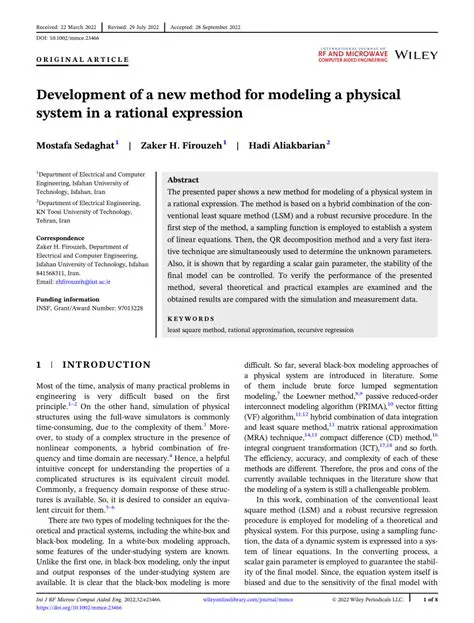Modeling a physical system