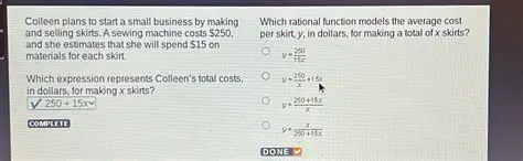 Modeling Average Annual Cost with Rational Functions