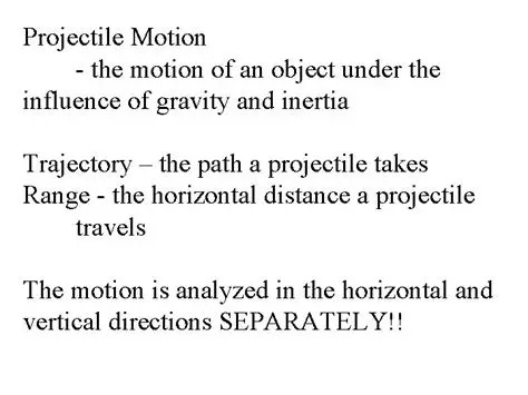 Modeling the motion of an object under the influence of gravity