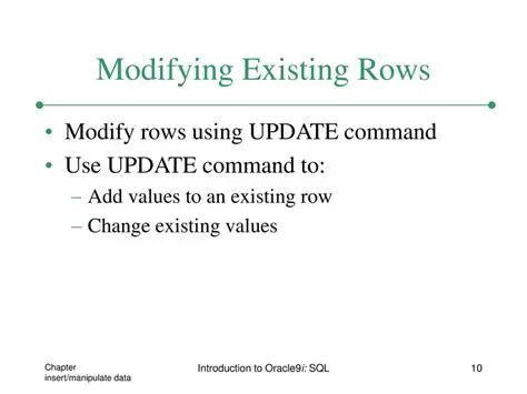 Modifying the existing command