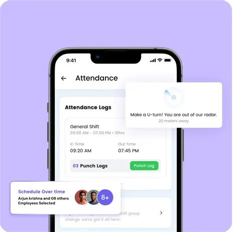 Monitor employee schedules