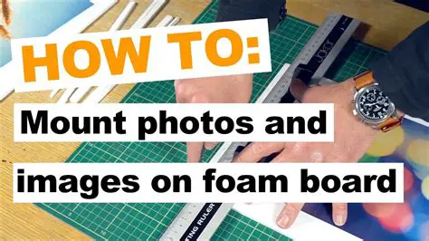 Mount photos on a colored backing