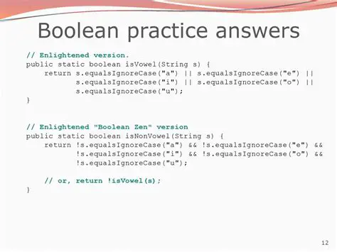 Moving Logic to a Separate Boolean Method