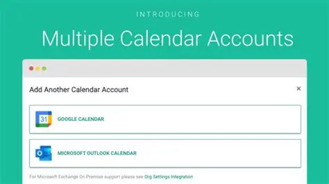 Multiple Calendar Accounts
