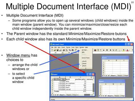 Multiple Document Menu Interface