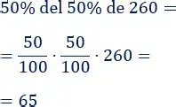 Multiplicar por el porcentaje