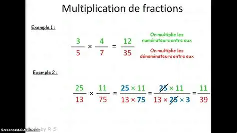 Multiplication de fractions