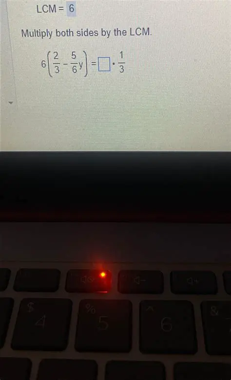 Multiply both sides by the LCM