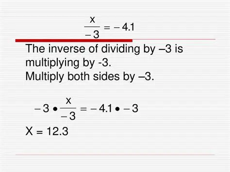 Multiplying Both Sides by 3