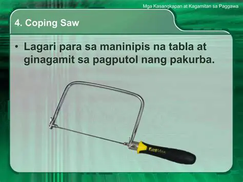 Nagagamit nang wasto ang angkop na mga kasangkapan sa paggawa