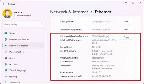 Network Adapter Configuration