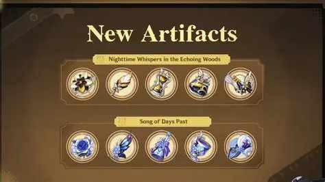 New Artifacts and Artifact Sets