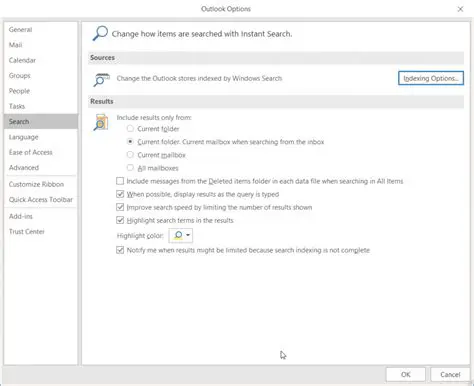 No Advanced Search Options
