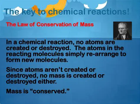 No mass is created or destroyed