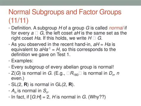 Normal Subgroups and Solvable Groups