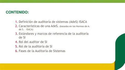 Normas de auditoria de sistemas
