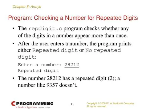 Not checking for repeated input values