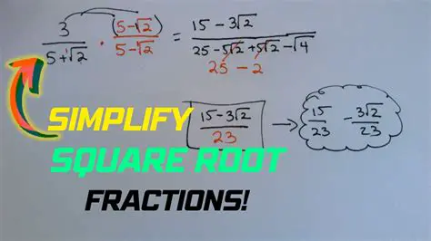 Not simplifying the fraction inside the square root