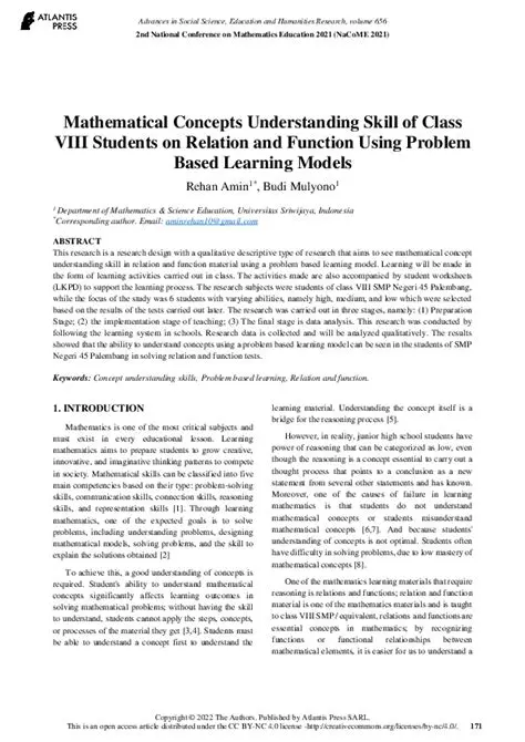 Not using mathematical concepts