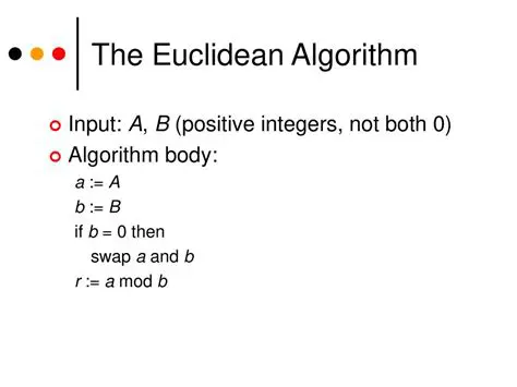 Not using the Euclidean algorithm
