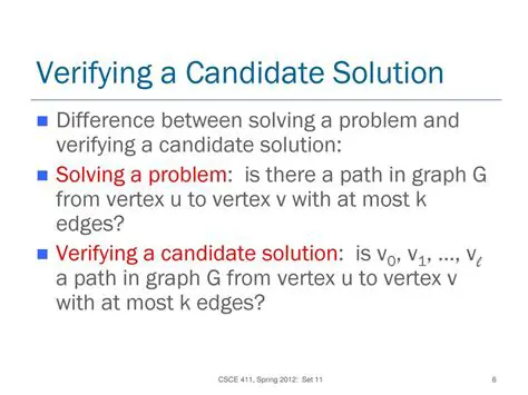 Not verifying the solution