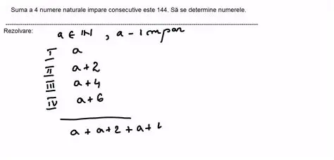Numerele Impare Consecutive