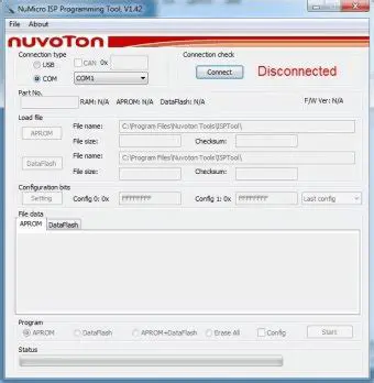 NuMicro ISP Programming Tool Features
