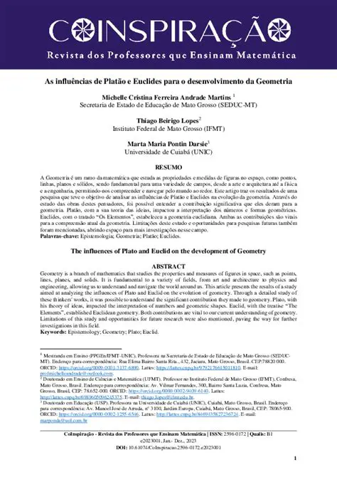 O Desenvolvimento da Geometria