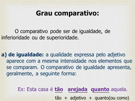 O Grau Comparativo de Igualdade