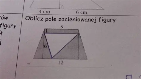 Oblicz pole zacienionej figury