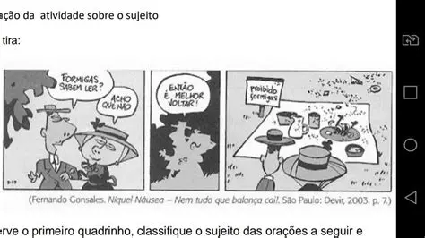 Observe o primeiro quadrinho