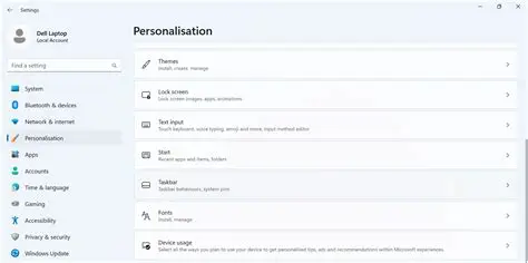 Open the Personalization Panel