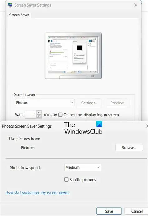 Open the Slideshow Settings