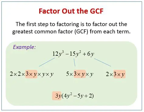 Options for Factoring the GCF