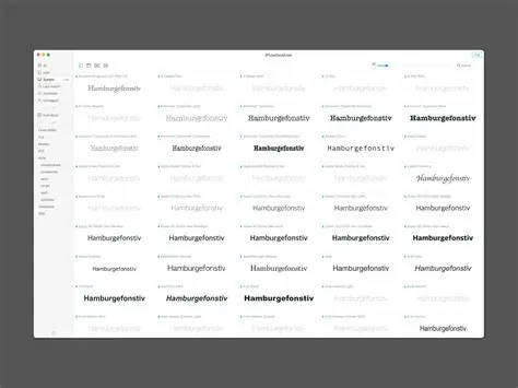 Organizing Font Collections