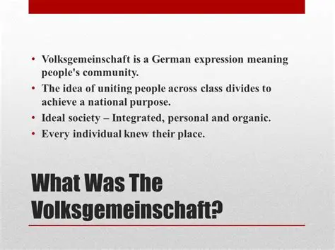 Origins of the Volksgemeinschaft